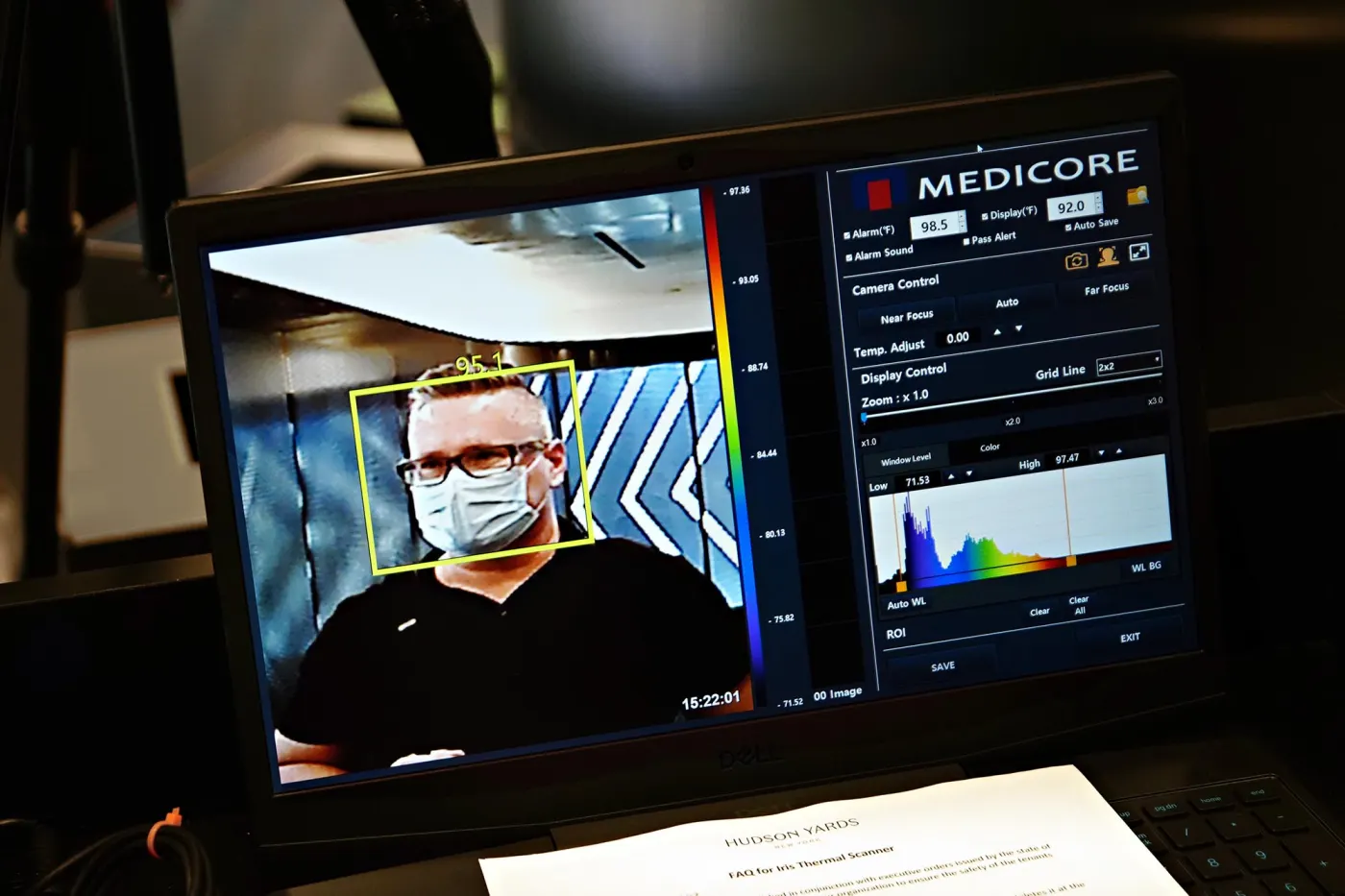 A computer screen with a false positive